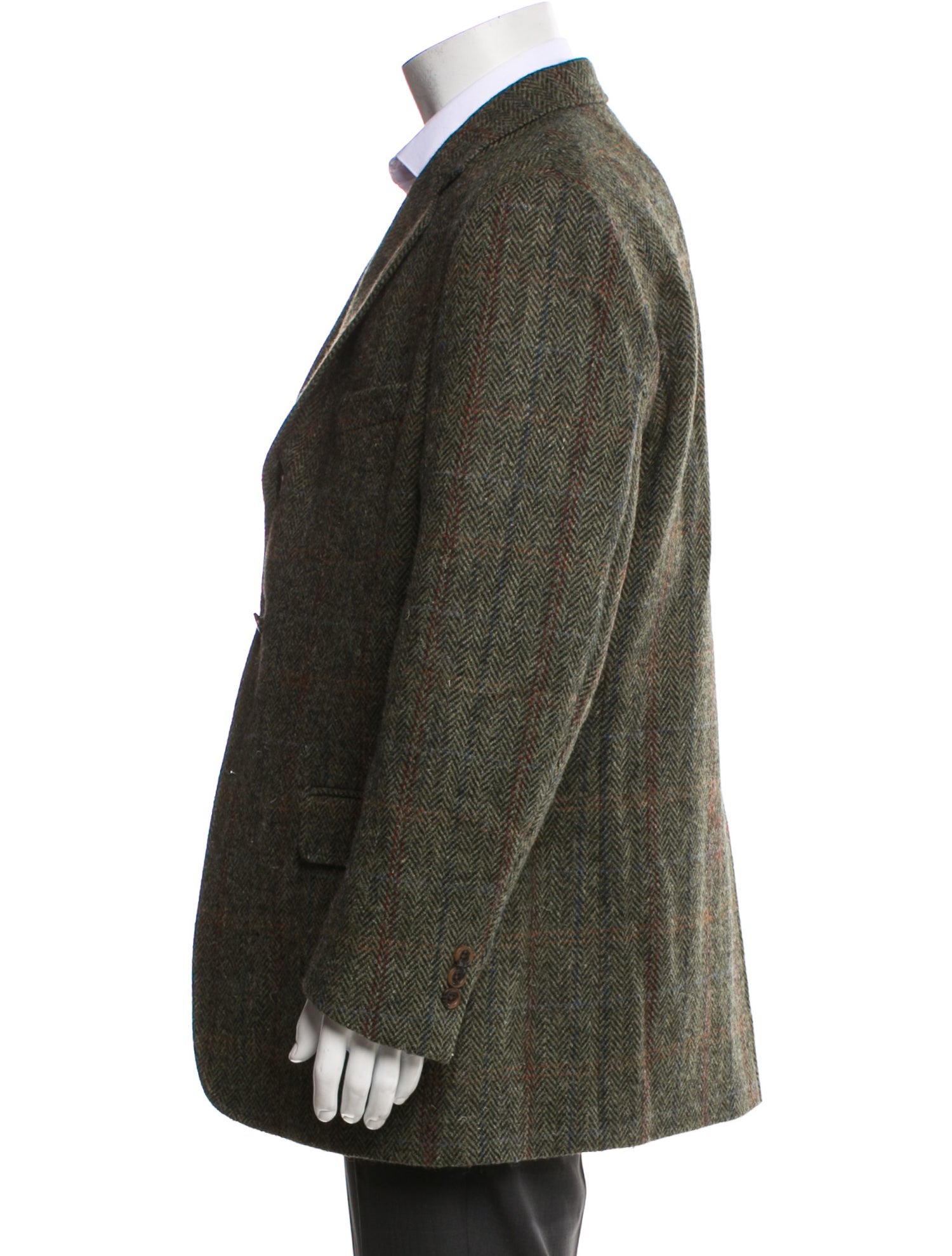 O'Connell's Virgin Wool Tweed Pattern Peacoat