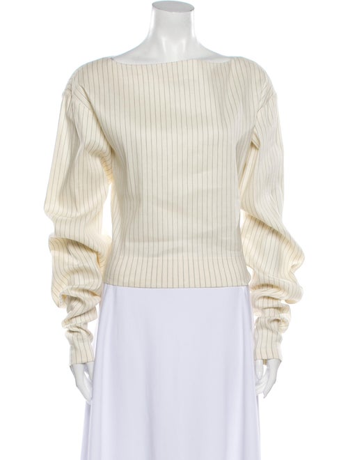Occhii Striped Off-The-Shoulder Top