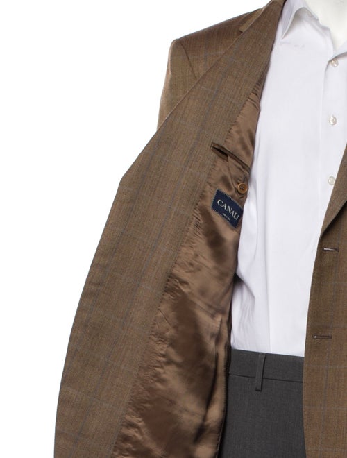 Old Joe Brand Wool Plaid Print Blazer