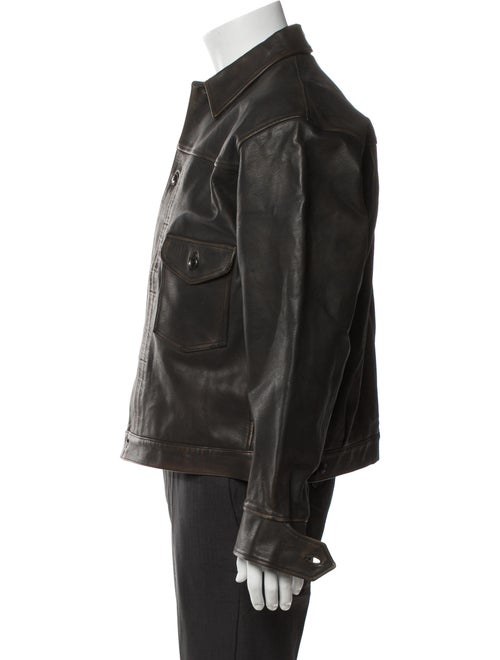 Old Joe Brand Leather Moto Jacket
