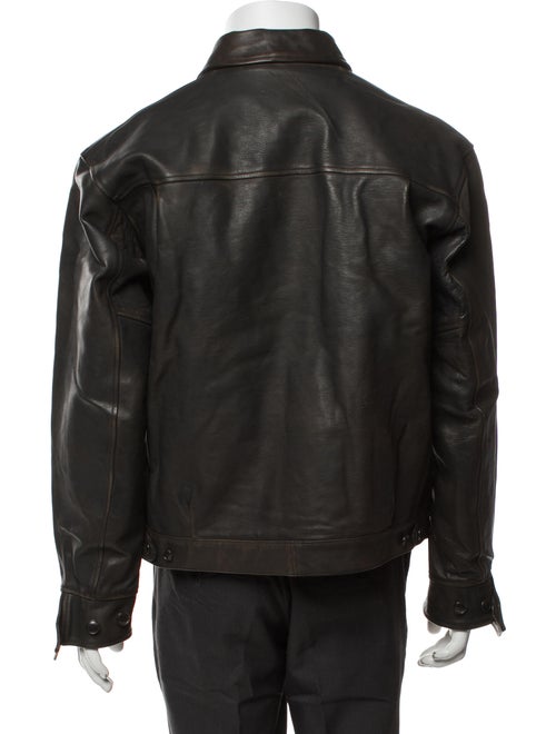 Old Joe Brand Leather Moto Jacket