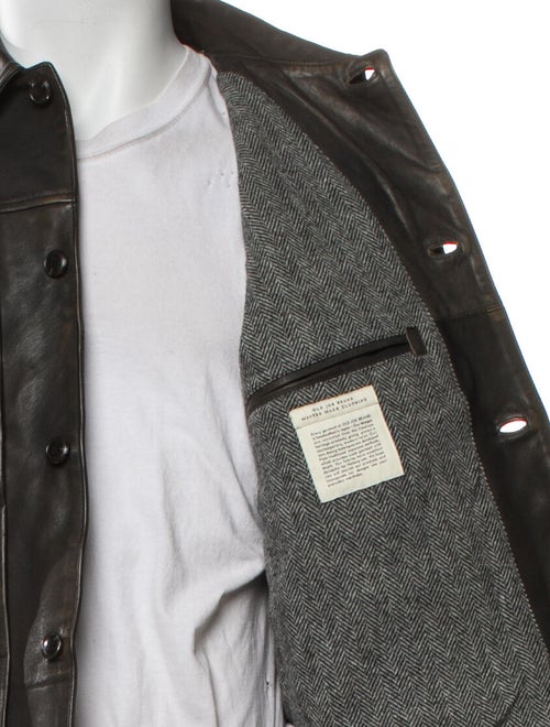 Old Joe Brand Leather Moto Jacket