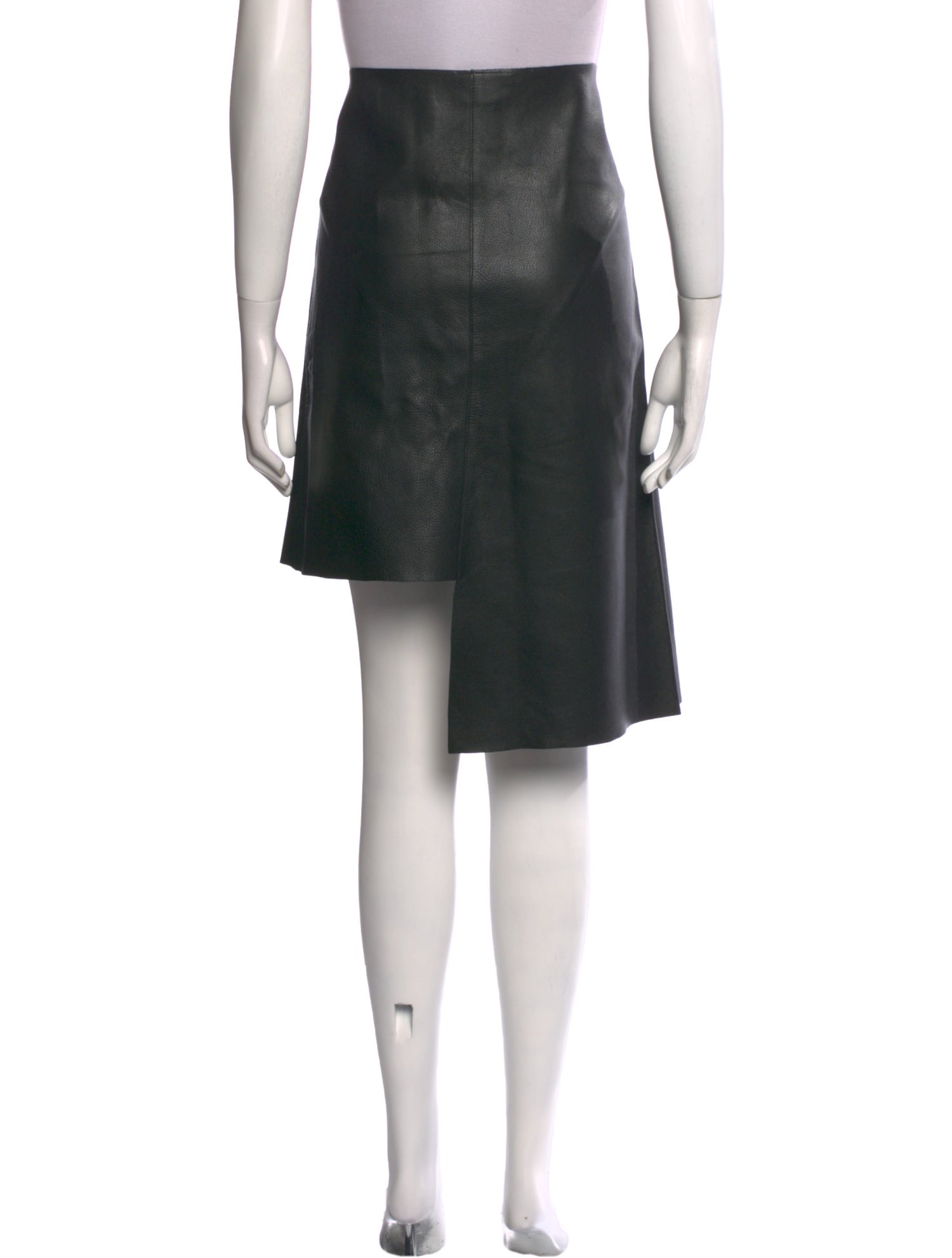 OAK Leather Knee-Length Skirt