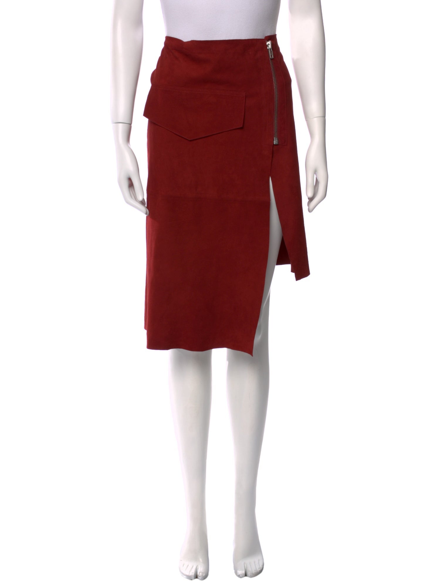 OAK Leather Knee-Length Skirt w/ Tags