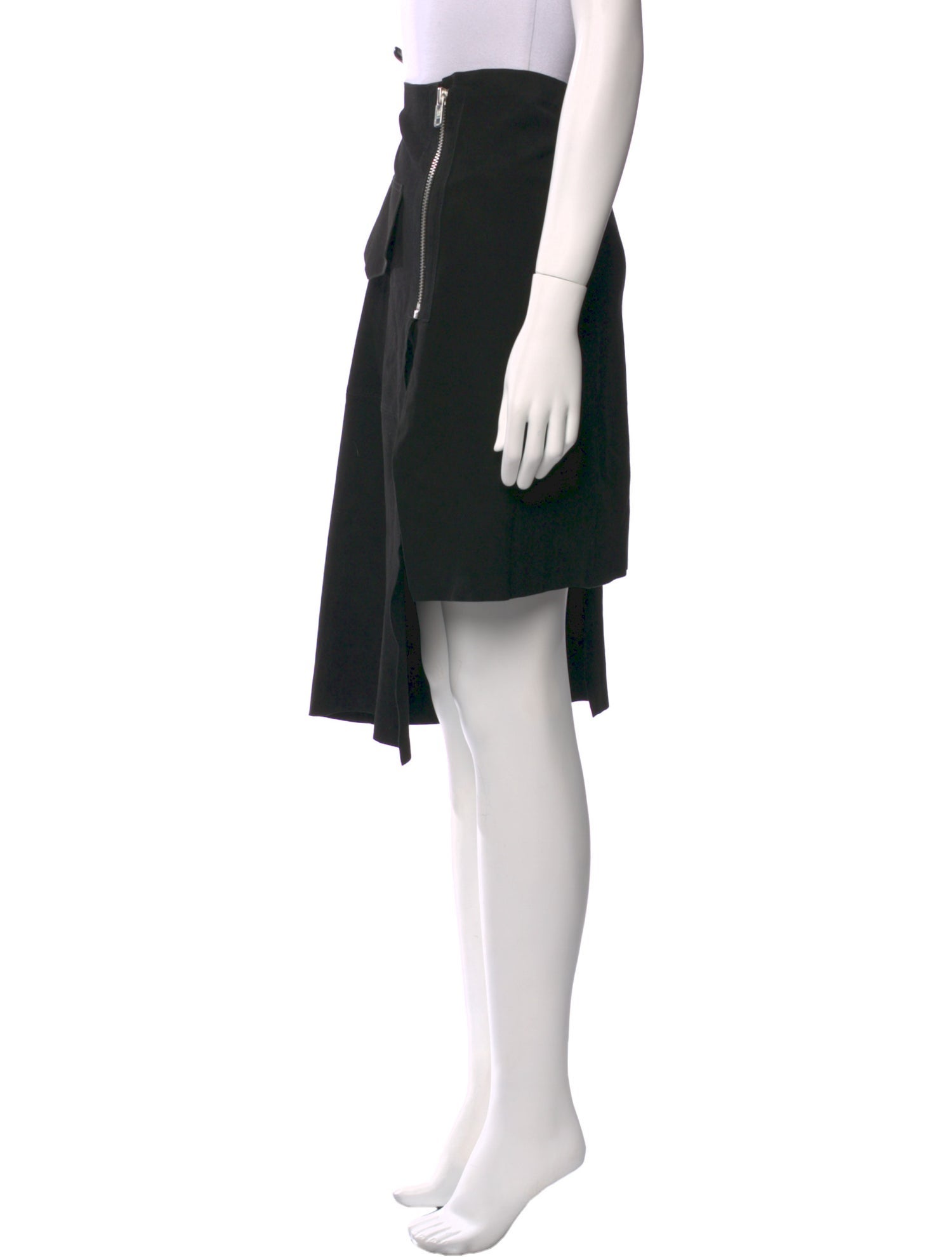 OAK Leather Knee-Length Skirt