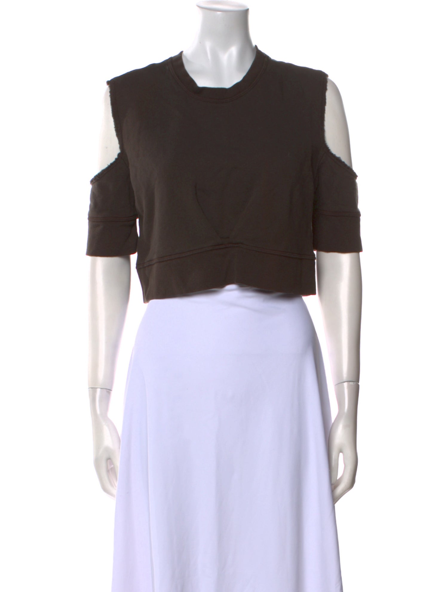 OAK Crew Neck Short Sleeve Crop Top