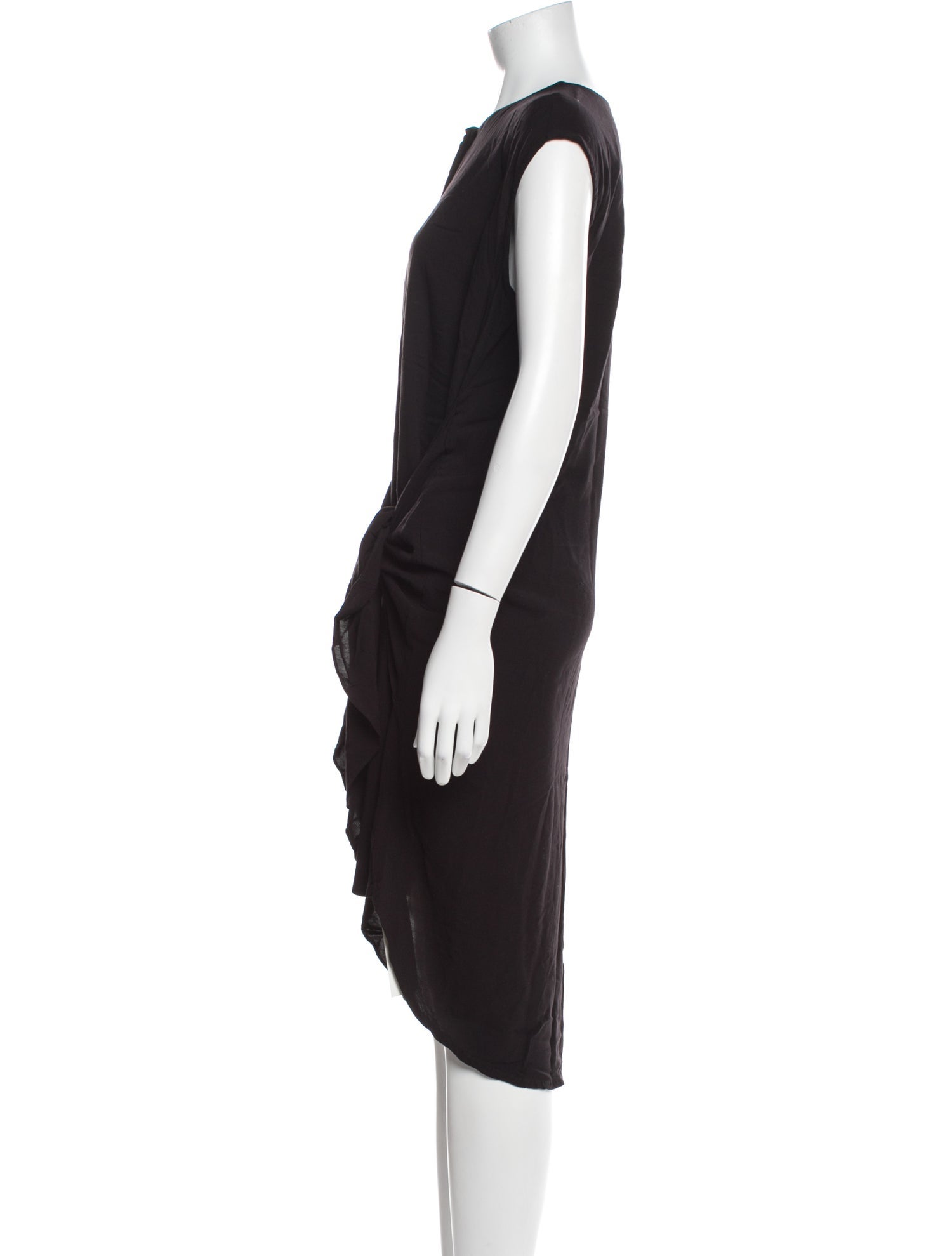 OAK Crew Neck Midi Length Dress