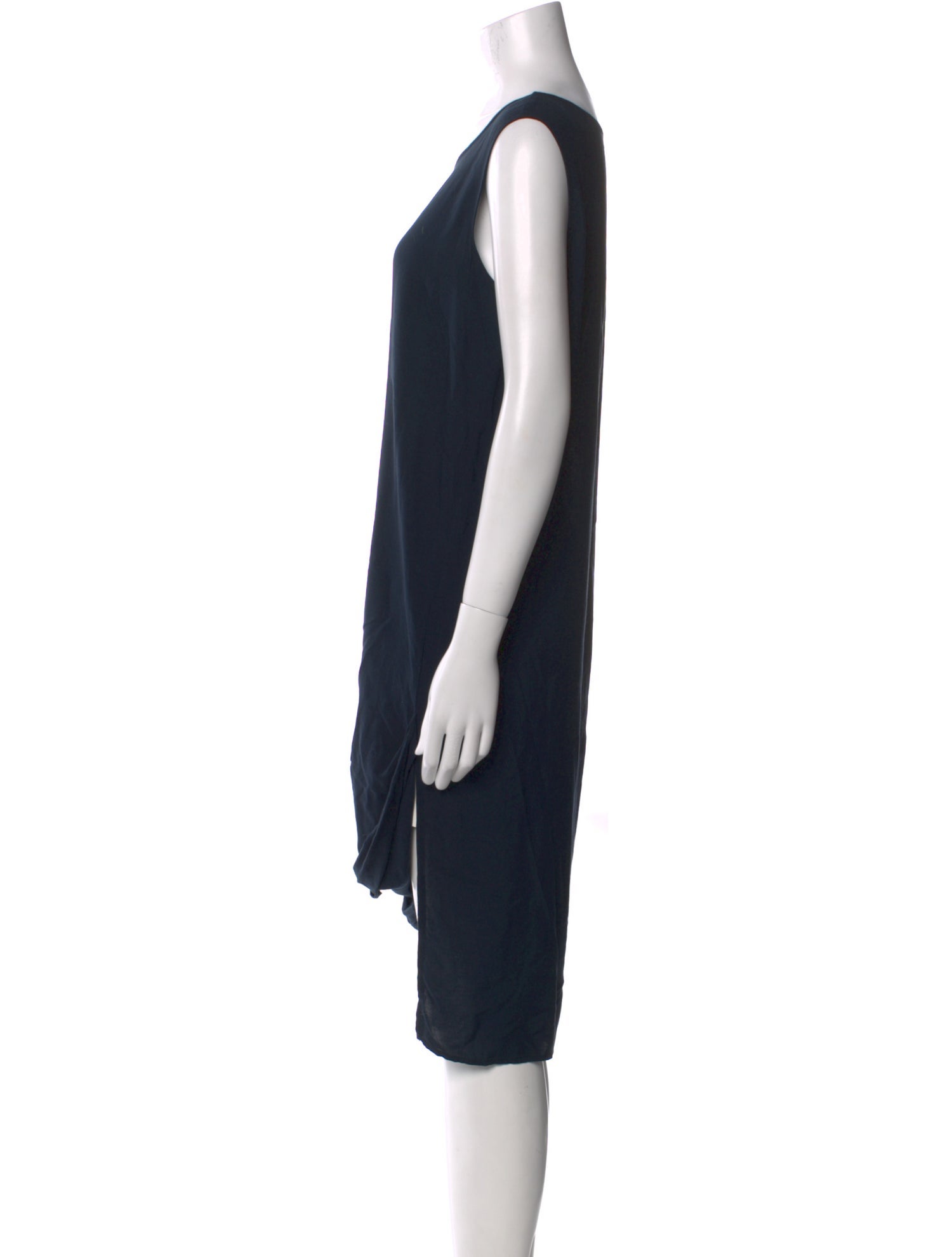 OAK Bateau Neckline Knee-Length Dress