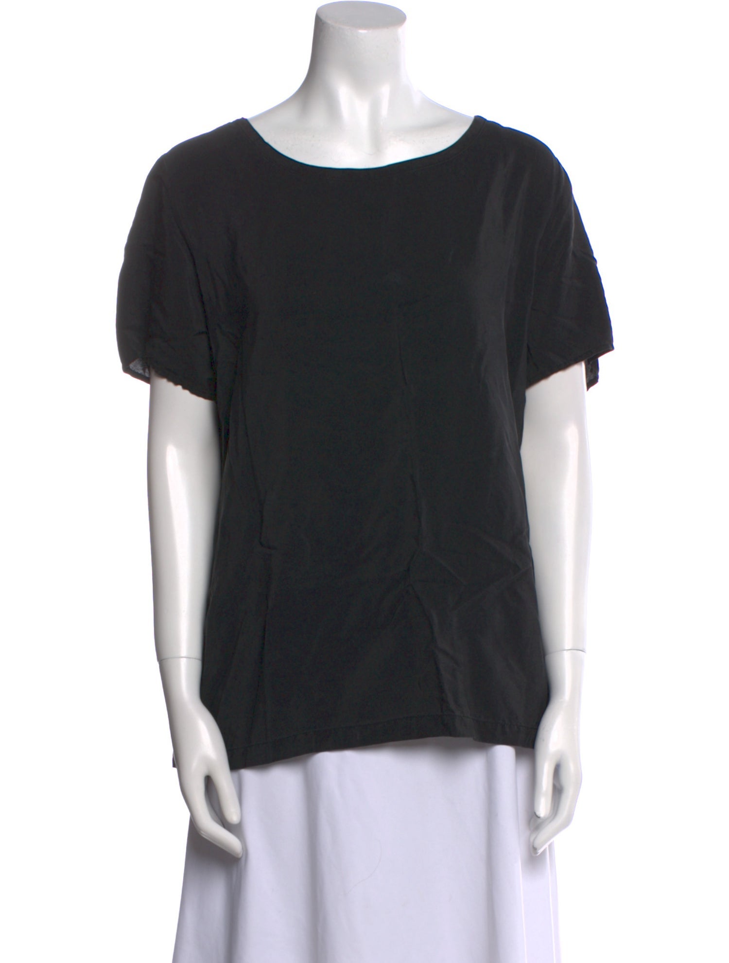 OAK Silk Scoop Neck T-Shirt