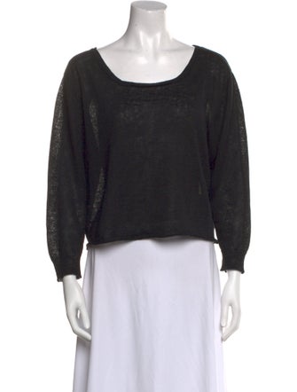 OAK Linen Scoop Neck Sweater