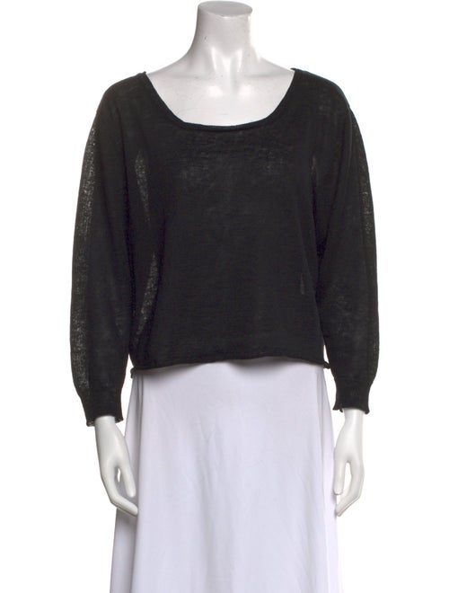 OAK Linen Scoop Neck Sweater