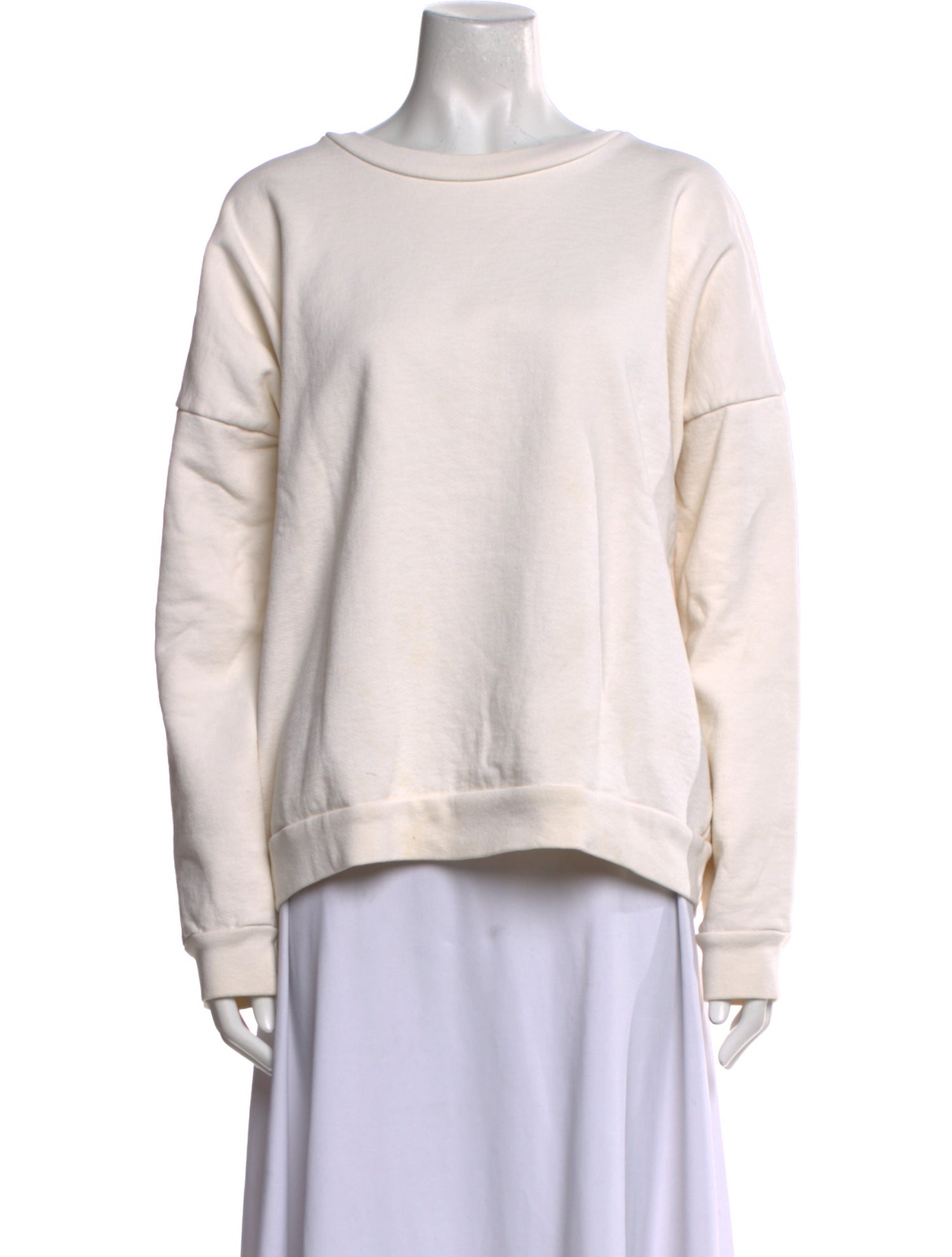 OAK Bateau Neckline Long Sleeve Sweatshirt