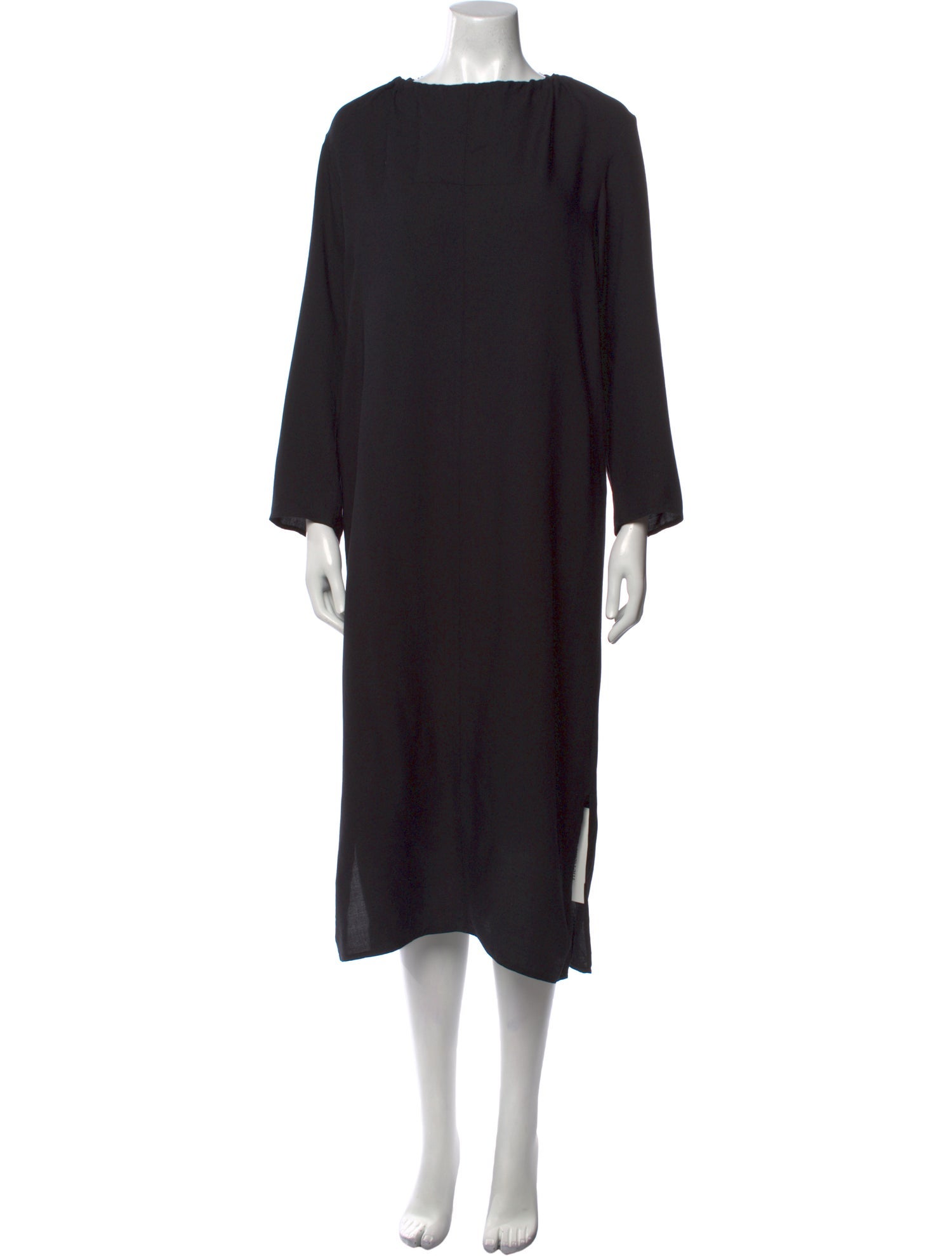 OAK Bateau Neckline Long Dress