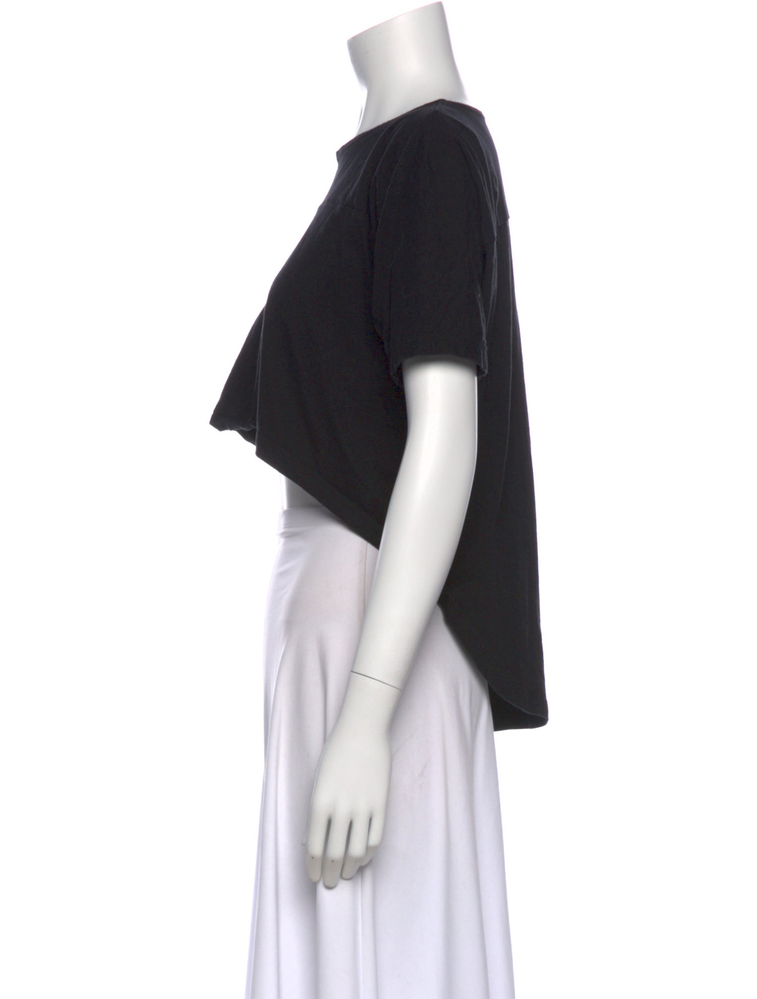 OAK Crew Neck Short Sleeve Crop Top