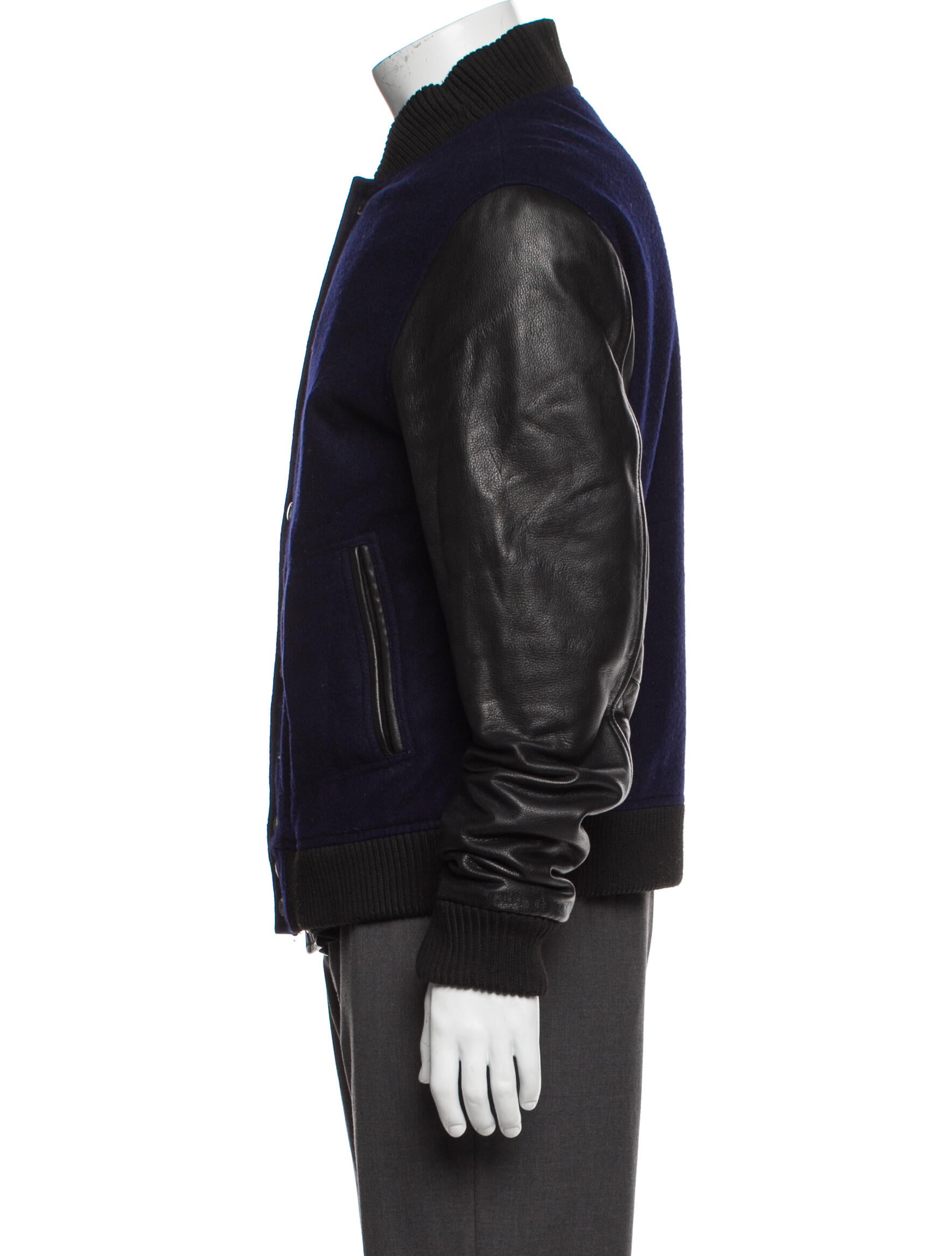 OAK Colorblock Pattern Varsity Jacket