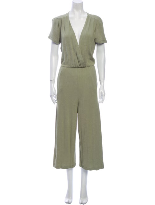 Oak + Fort V-Neck Jumpsuit Green
