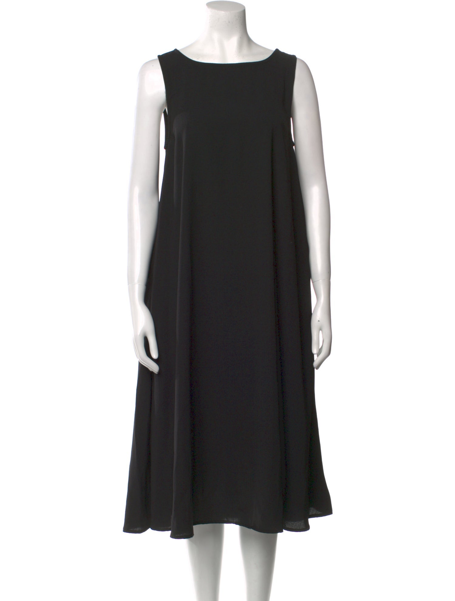 Oak + Fort Bateau Neckline Midi Length Dress