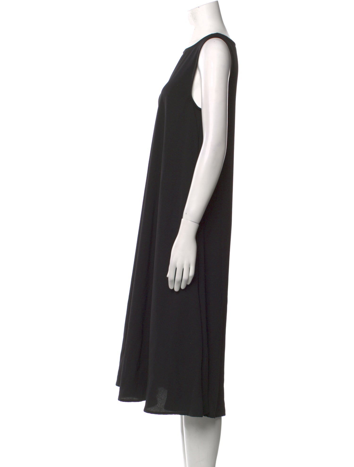 Oak + Fort Bateau Neckline Midi Length Dress