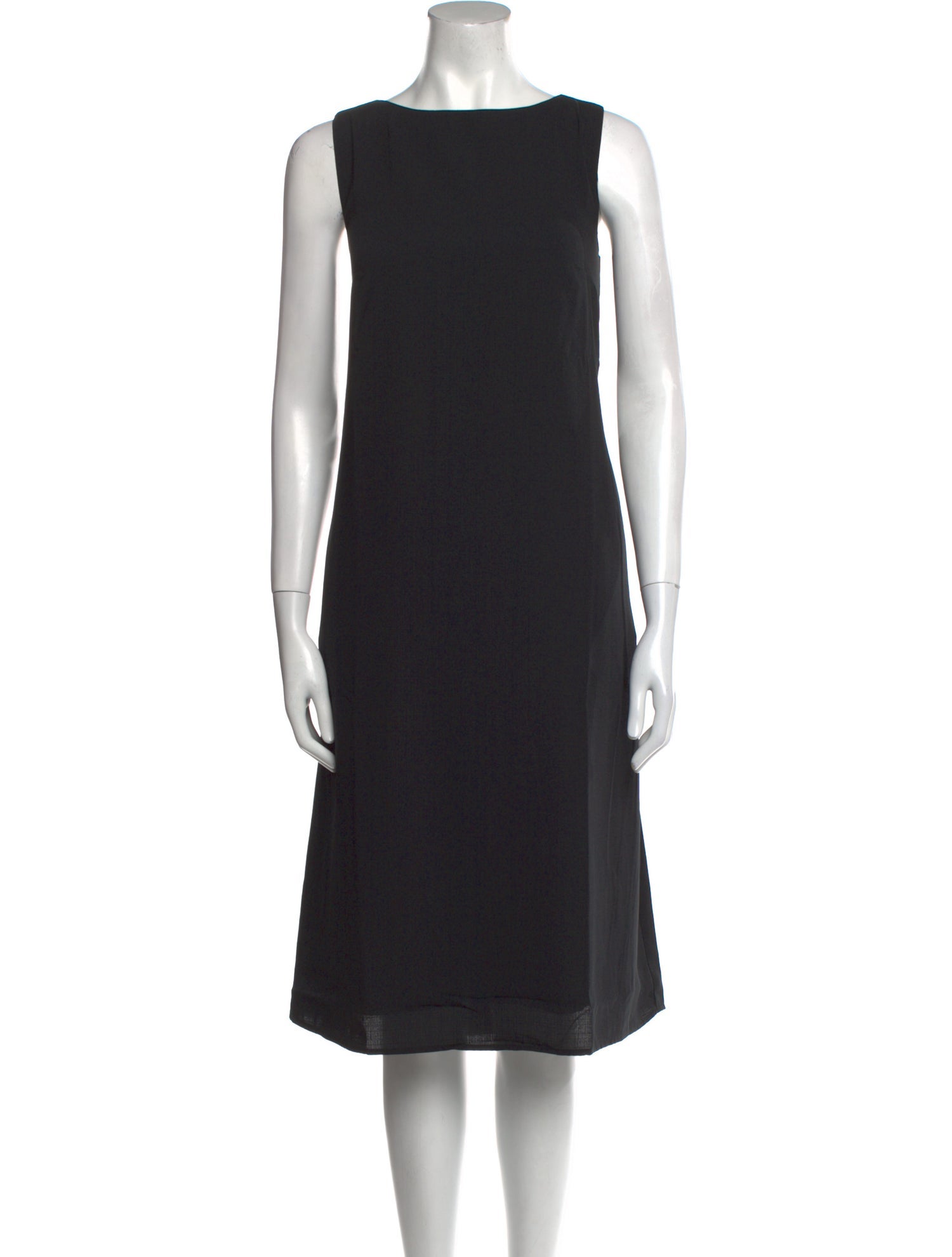 Oak + Fort Bateau Neckline Midi Length Dress