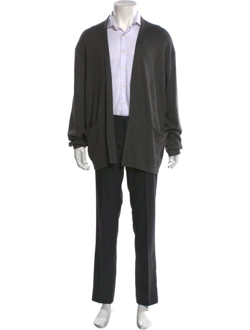 Oak + Fort Open Front Long Sleeve Cardigan