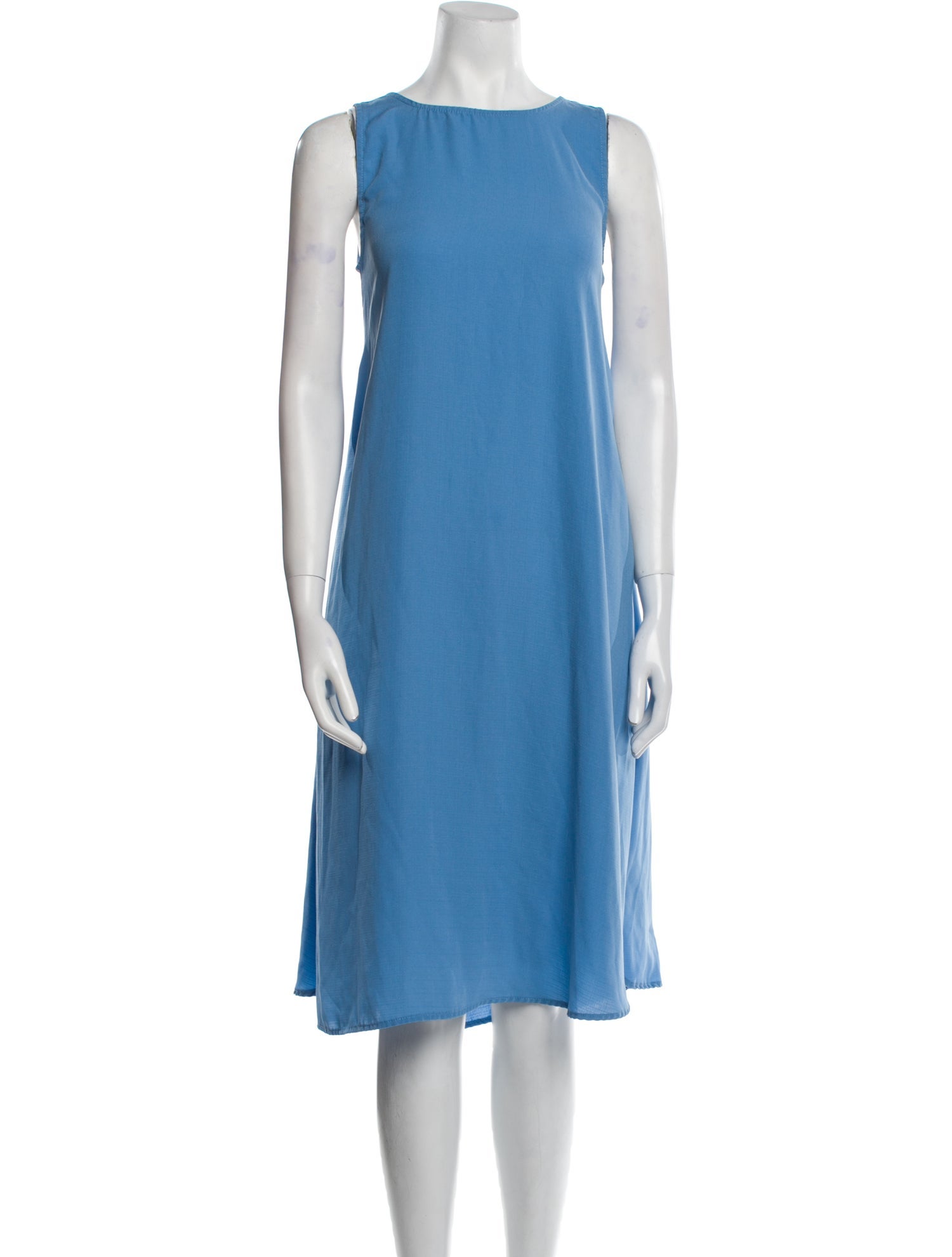 Oak + Fort Bateau Neckline Midi Length Dress