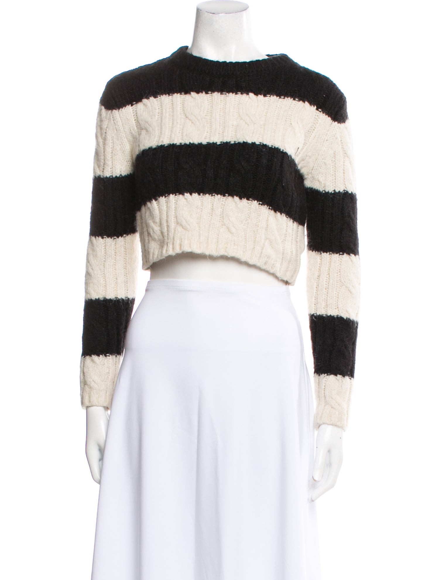 Oak + Fort Striped Crew Neck Sweater