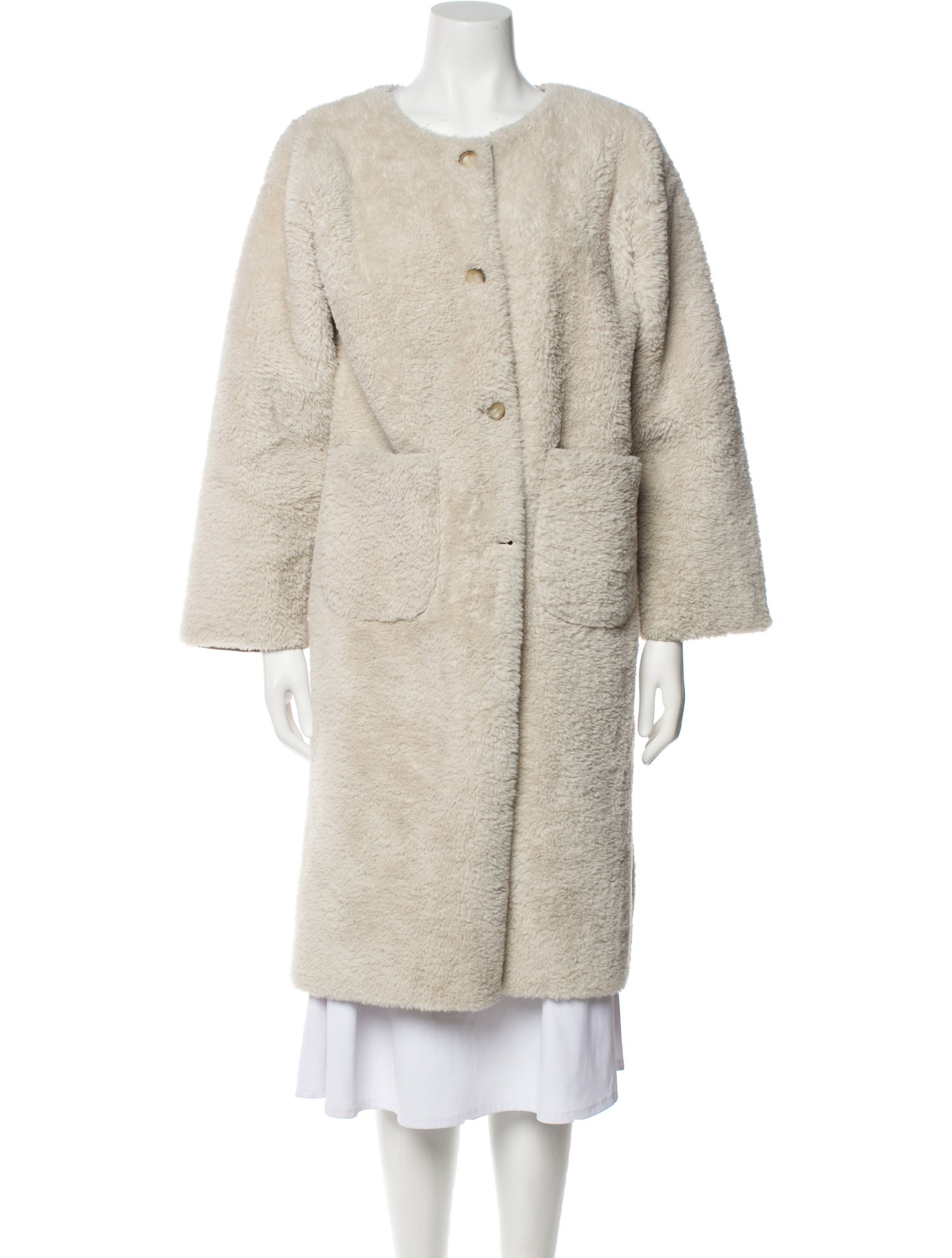 Oak + Fort Faux Fur Coat