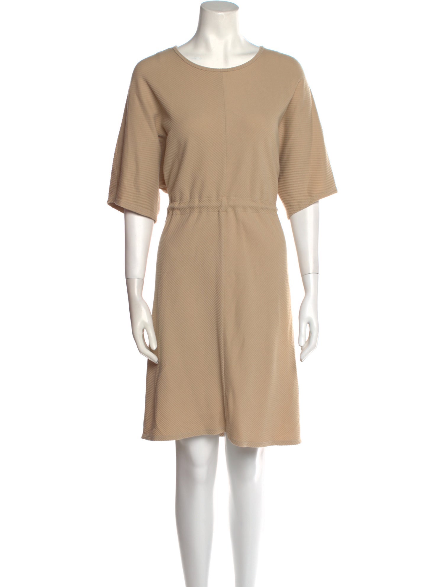 Oak + Fort Scoop Neck Knee-Length Dress