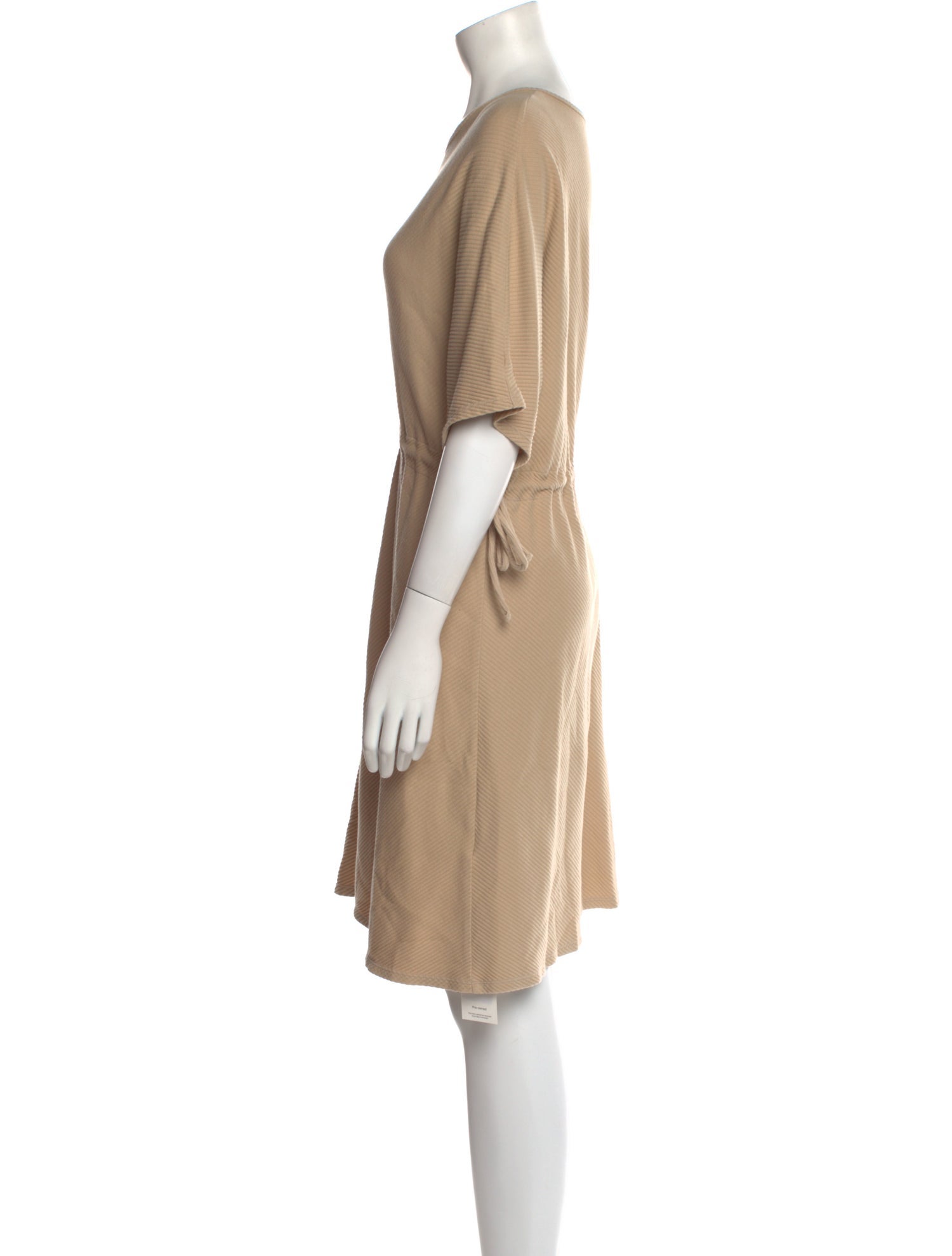 Oak + Fort Scoop Neck Knee-Length Dress