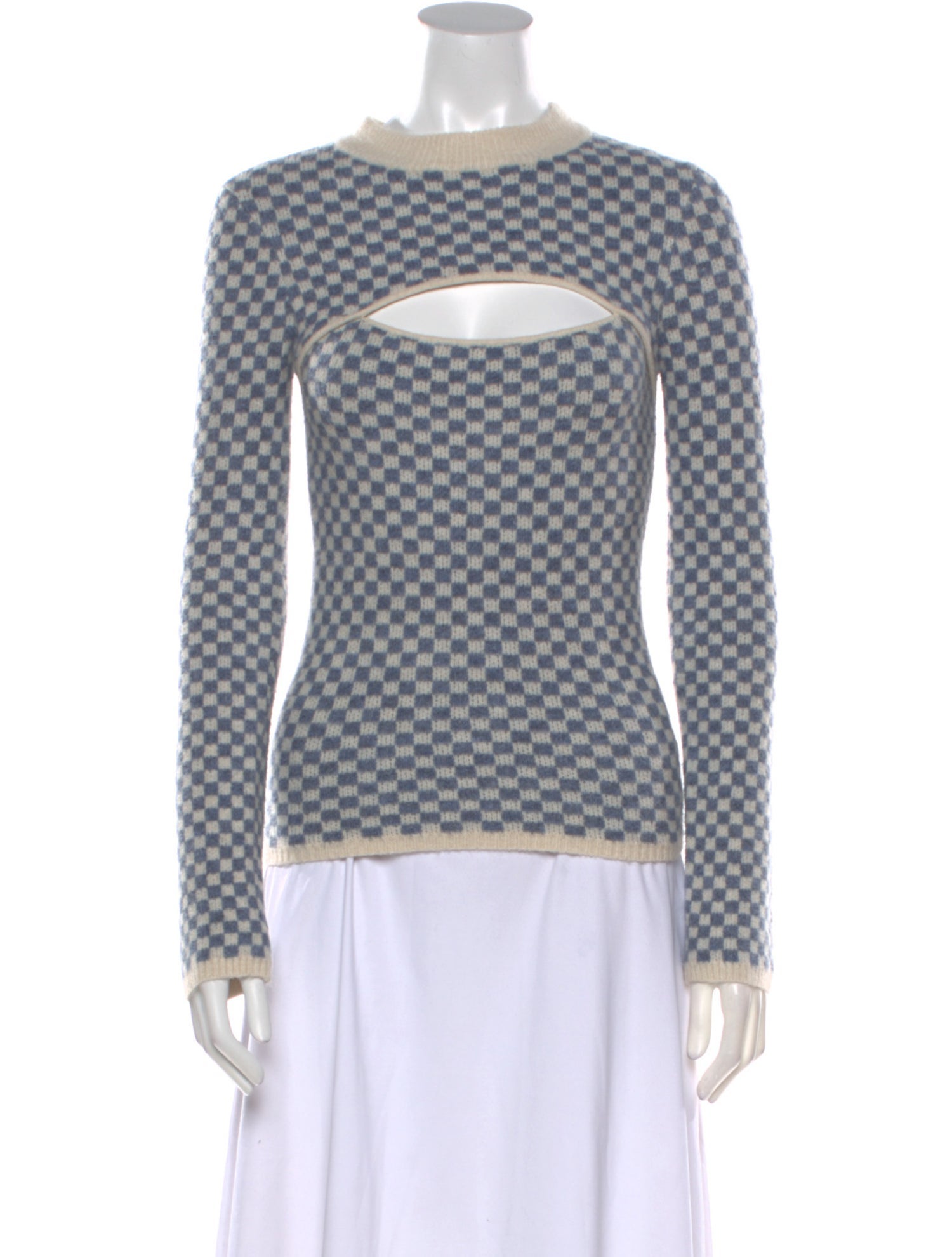 Oak + Fort Printed Crew Neck Sweater