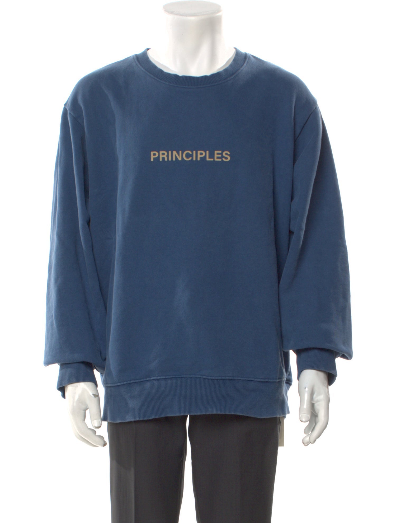 Oak + Fort Graphic Print Crew Neck Pullover