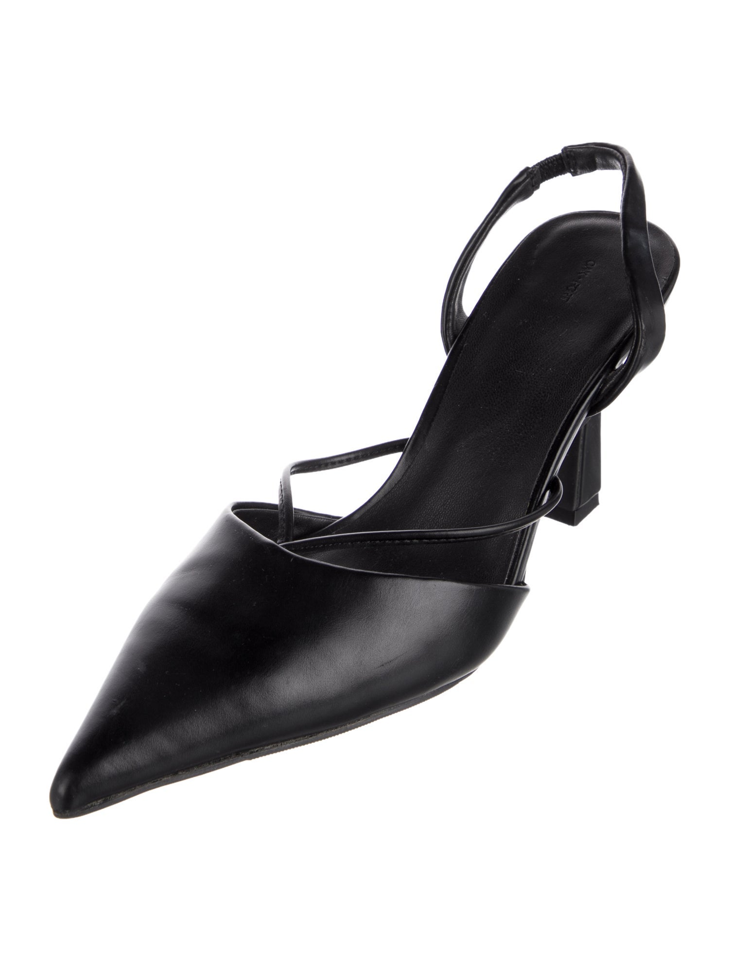 Oak + Fort Leather Slingback Pumps