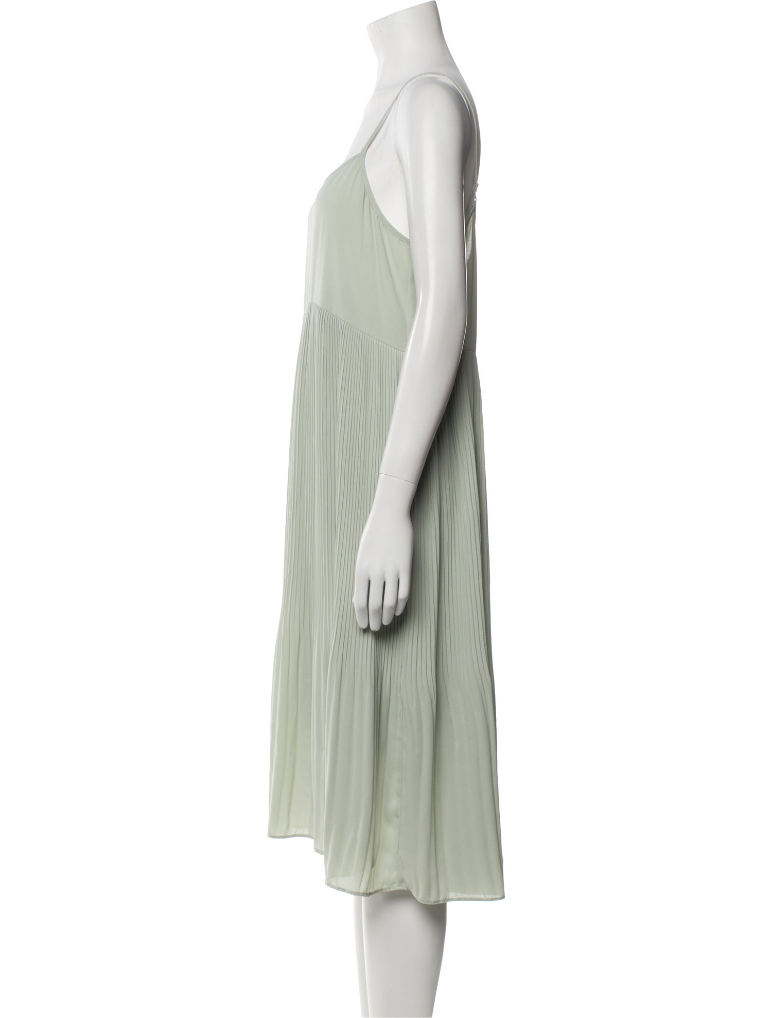 Oak + Fort Scoop Neck Midi Length Dress