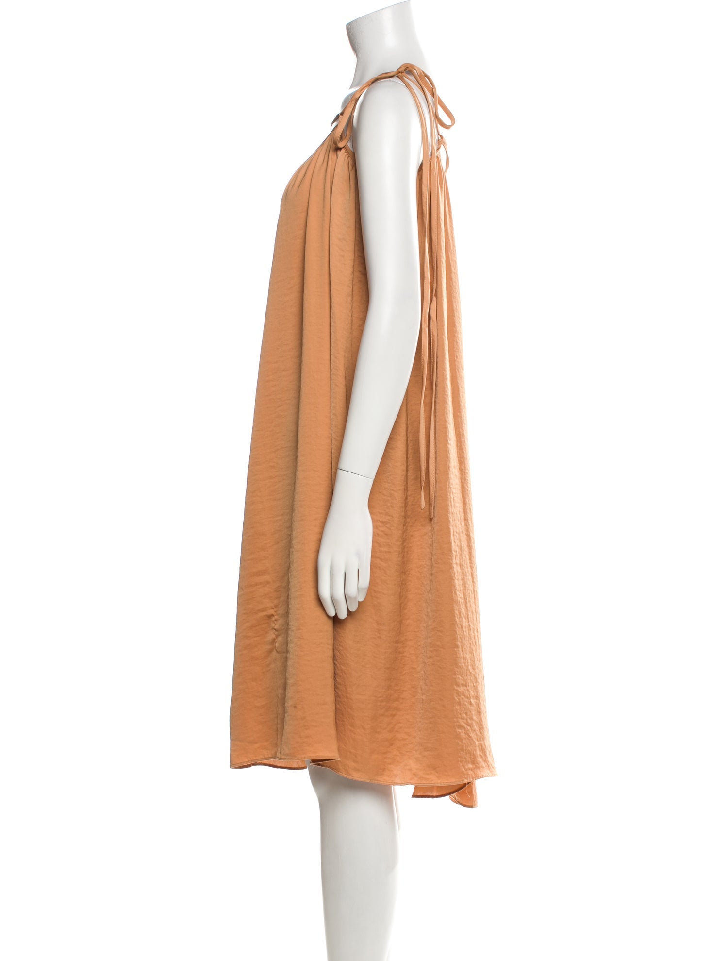 Oak + Fort One-Shoulder Midi Length Dress