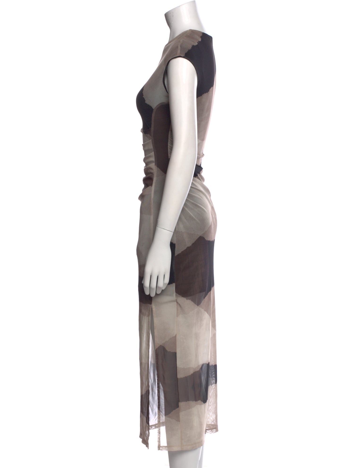 Oak + Fort Tie-Dye Print Long Dress