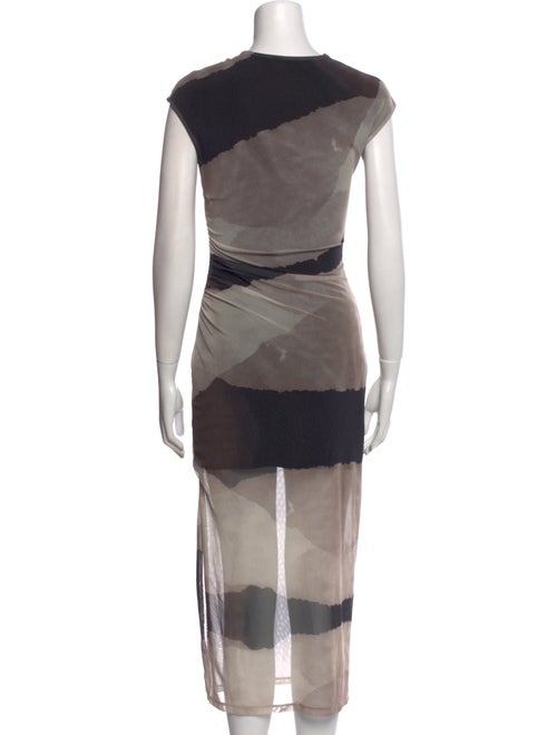 Oak + Fort Tie-Dye Print Long Dress