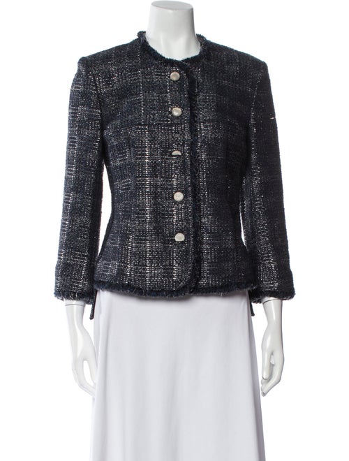Olivier Theyskens Nylon Tweed Pattern Evening Jacket