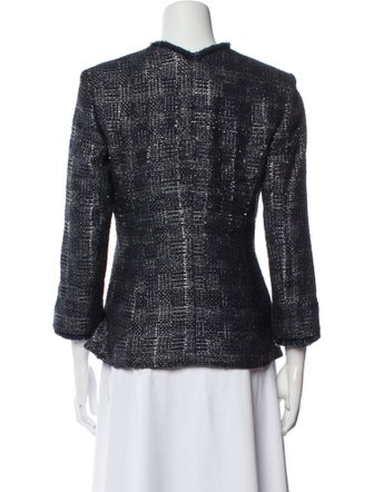 Olivier Theyskens Nylon Tweed Pattern Evening Jacket