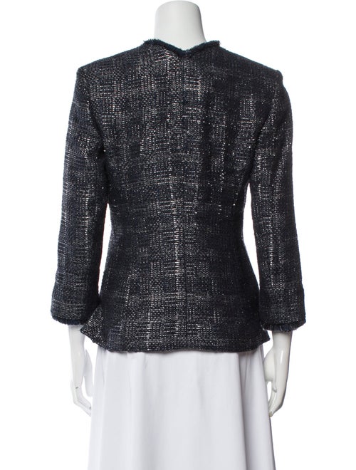Olivier Theyskens Nylon Tweed Pattern Evening Jacket