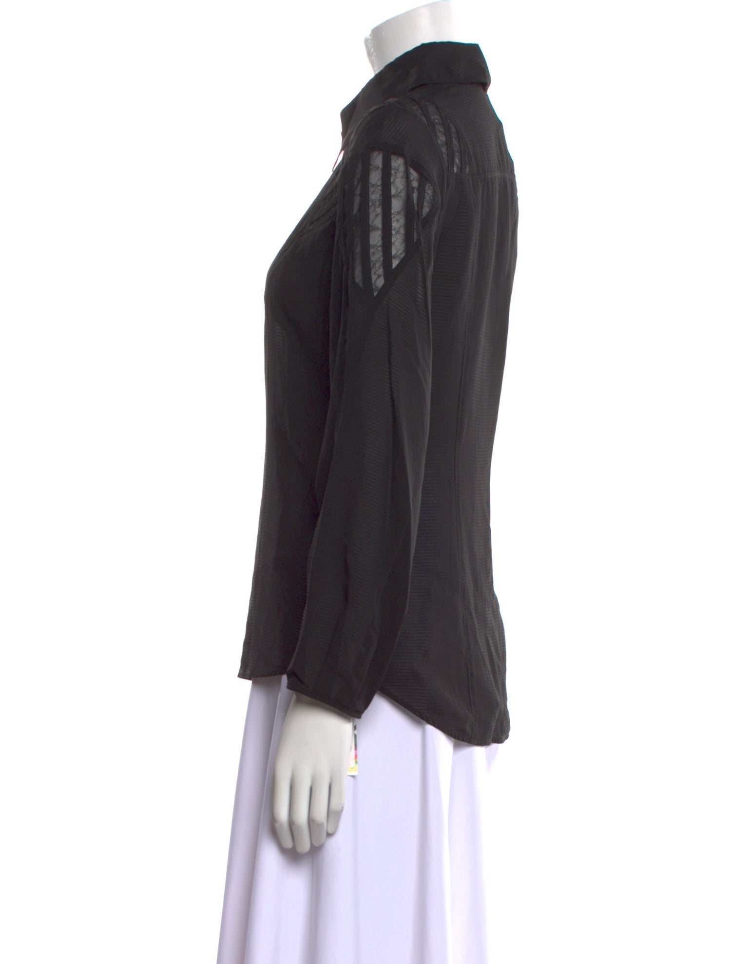 Olivier Theyskens Long Sleeve Button-Up Top w/ Tags