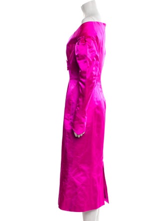 Olivier Theyskens Silk Midi Length Dress