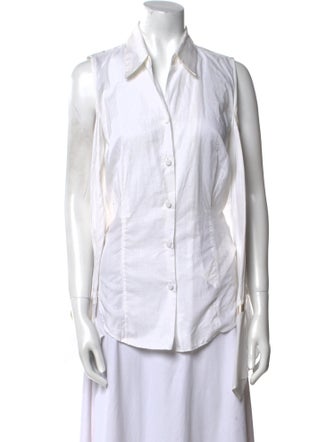 Olivier Theyskens Sleeveless Button-Up Top