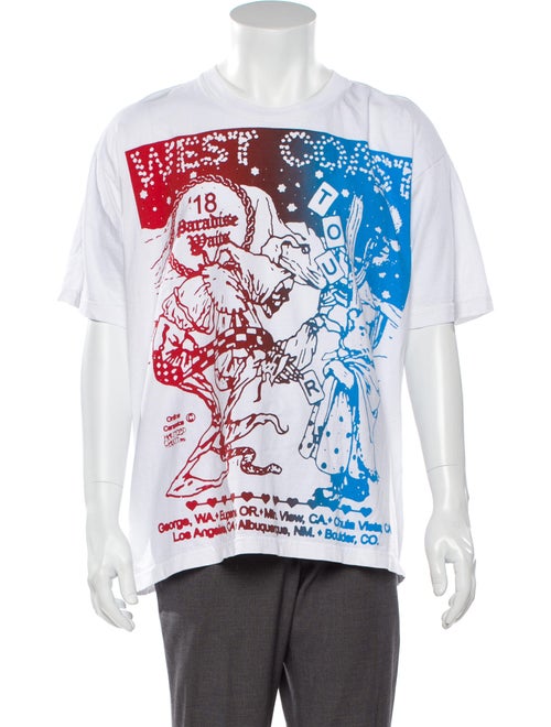 Online Ceramics Graphic Print Crew Neck T-Shirt Wh