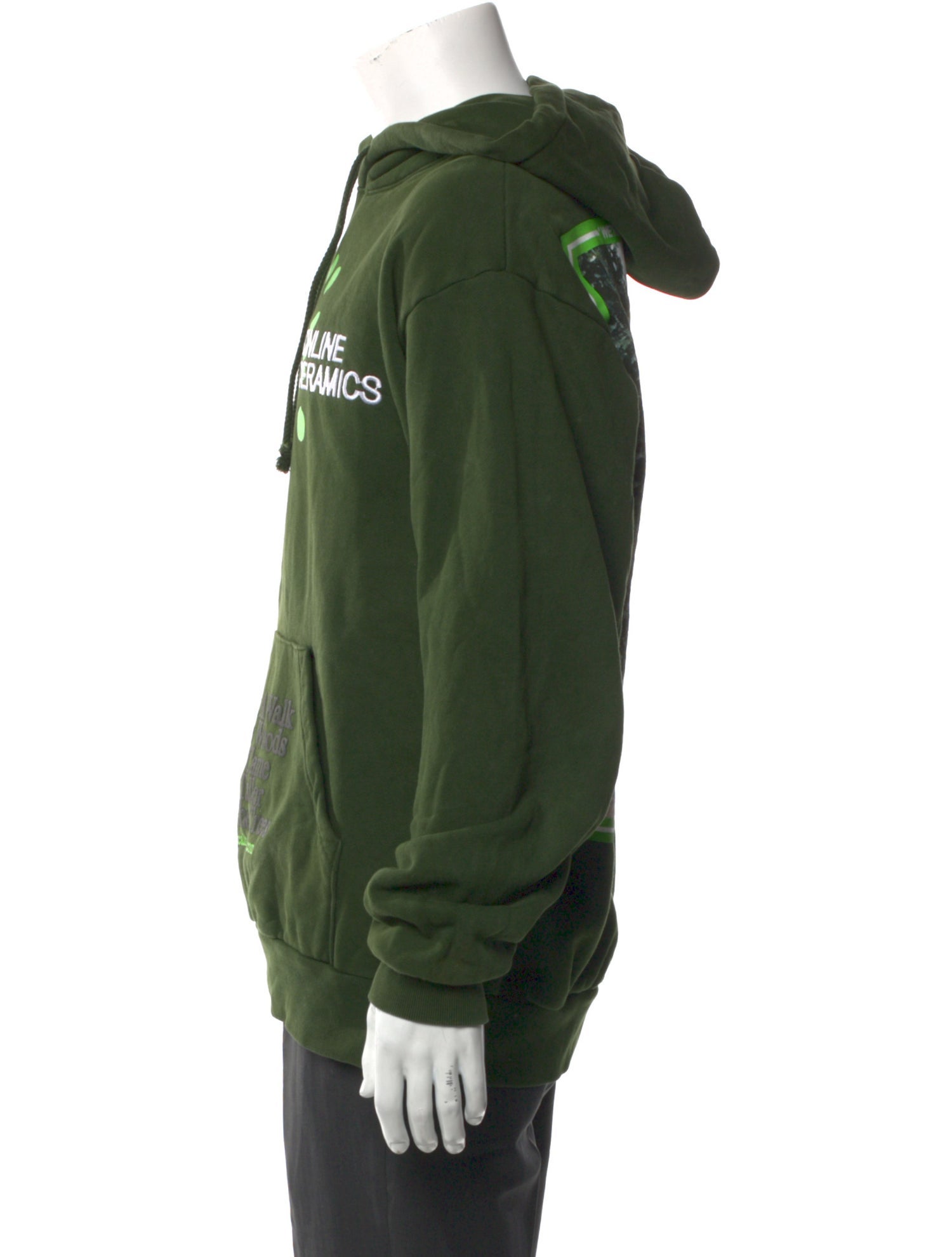 Online Ceramics Graphic Print Crew Neck Hoodie