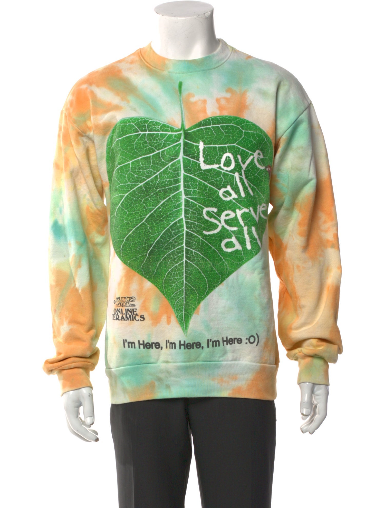 Online Ceramics Tie-Dye Print Crew Neck Sweatshirt