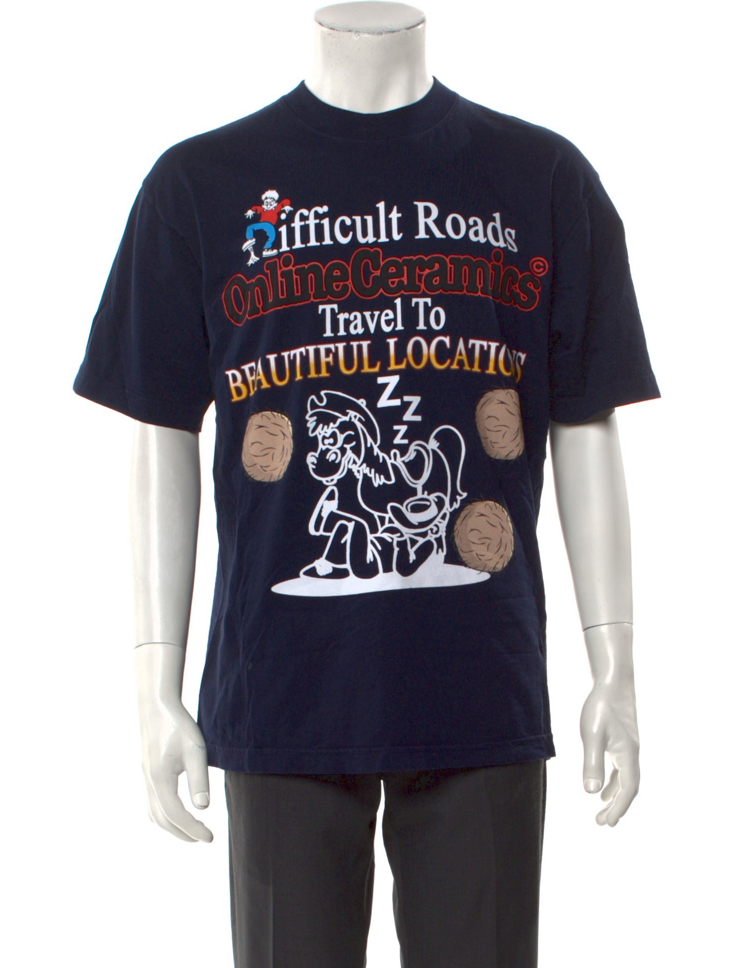 Online Ceramics '1000 Miles from Nowhere' Graphic Print T-Shirt