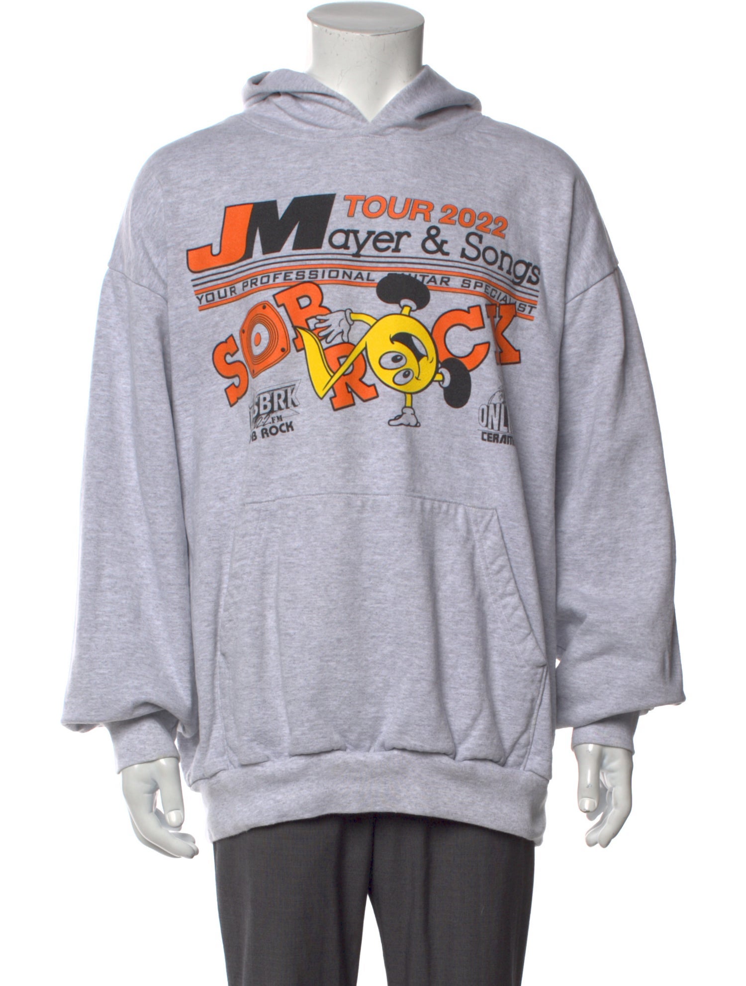 Online Ceramics Graphic Print Crew Neck Hoodie