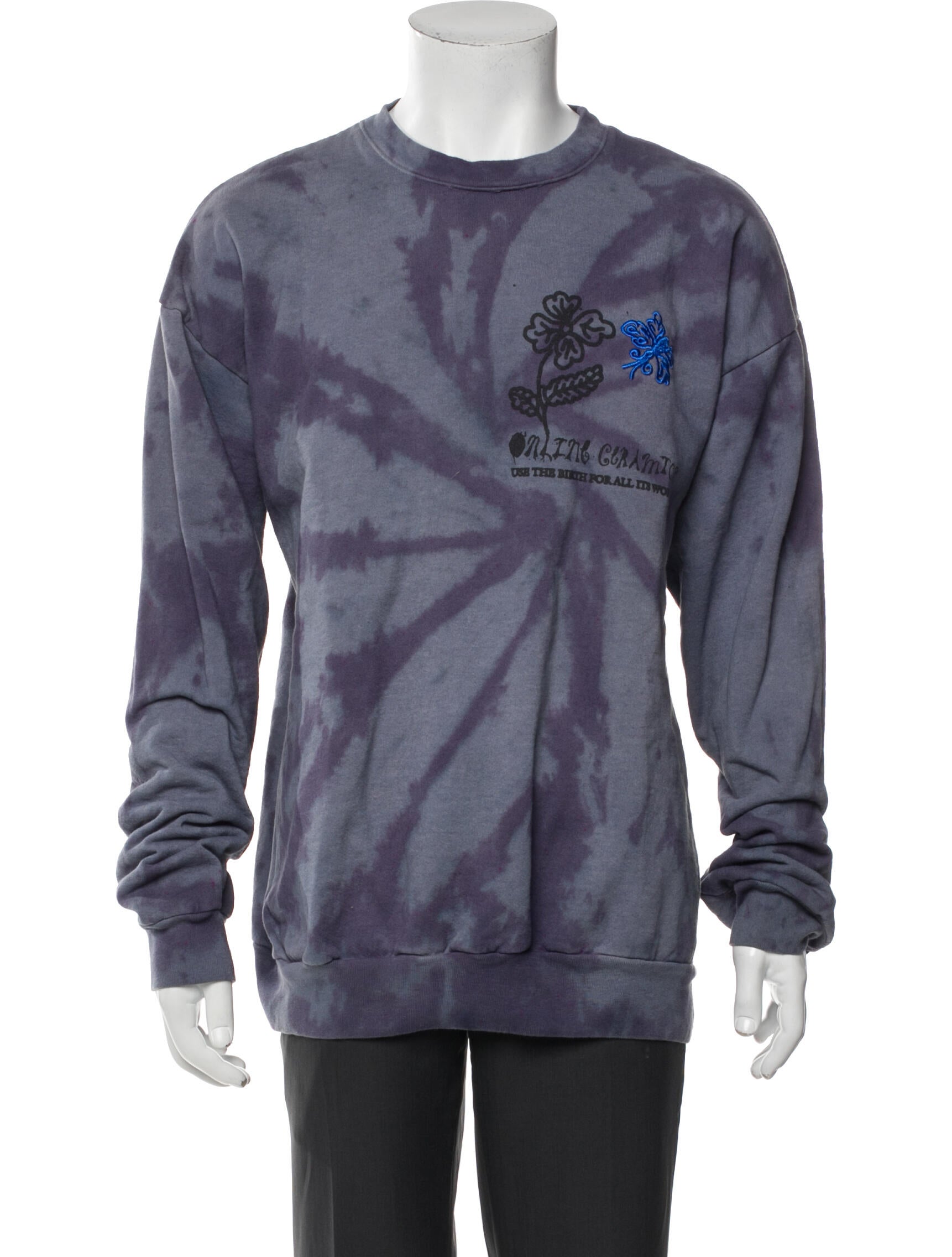 Online Ceramics Tie-Dye Print Crew Neck Sweatshirt