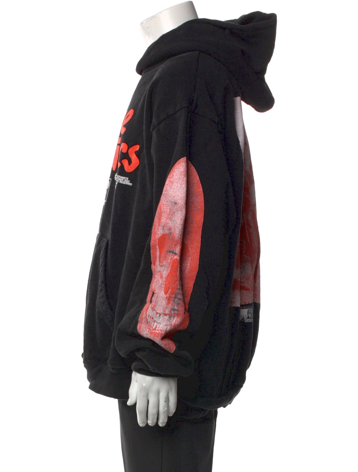 Online Ceramics Graphic Print Crew Neck Hoodie