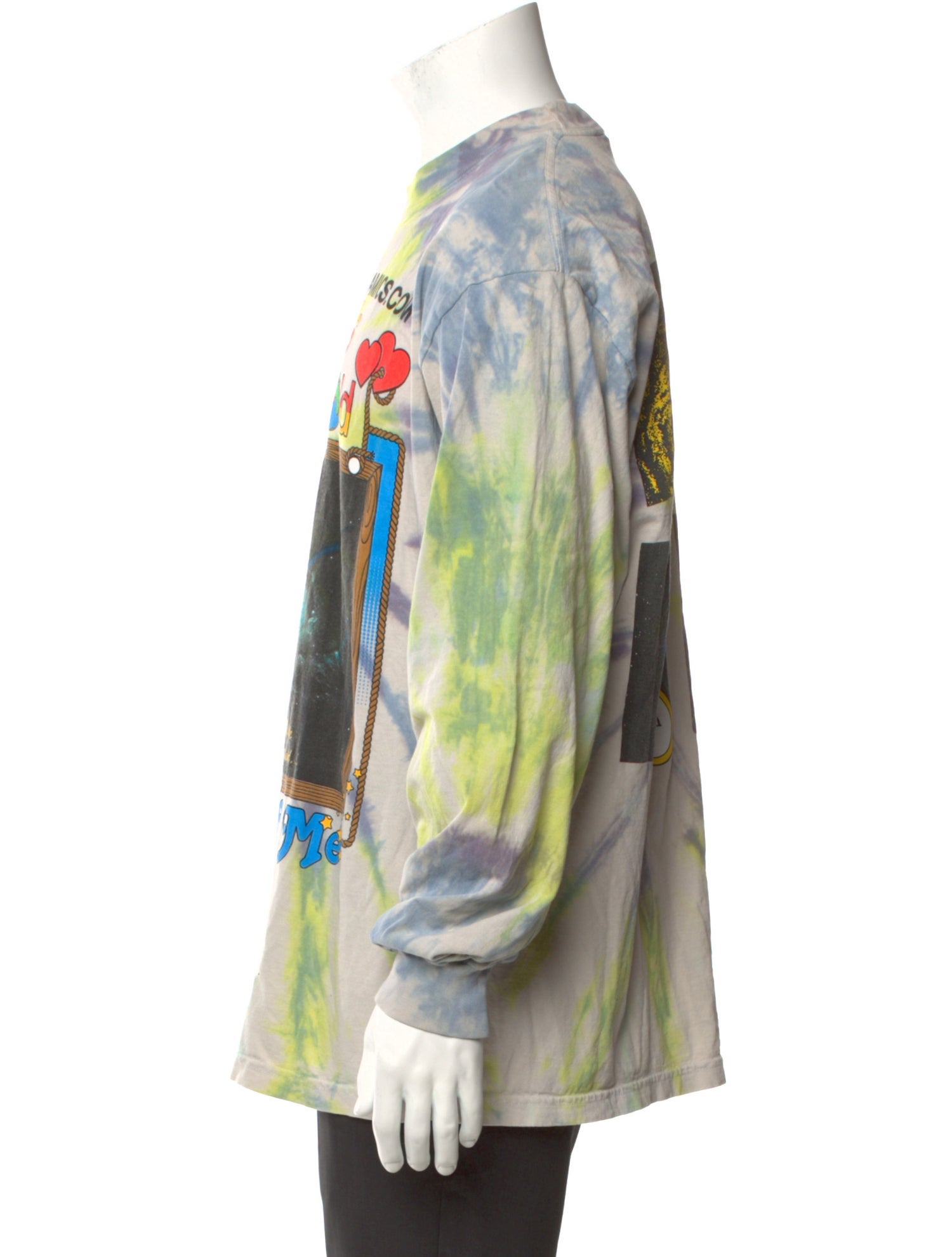 Online Ceramics Graphic Print Crew Neck Henley